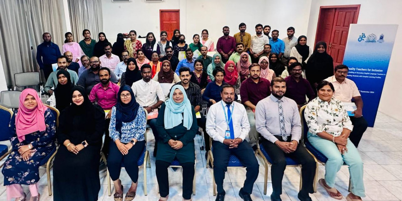 Capacity Building of Secondary English Language Teachers in Teaching Students with Complex Learning Profiles training sessions conducted in Haa Alifu and Haa Dhaalu Atoll